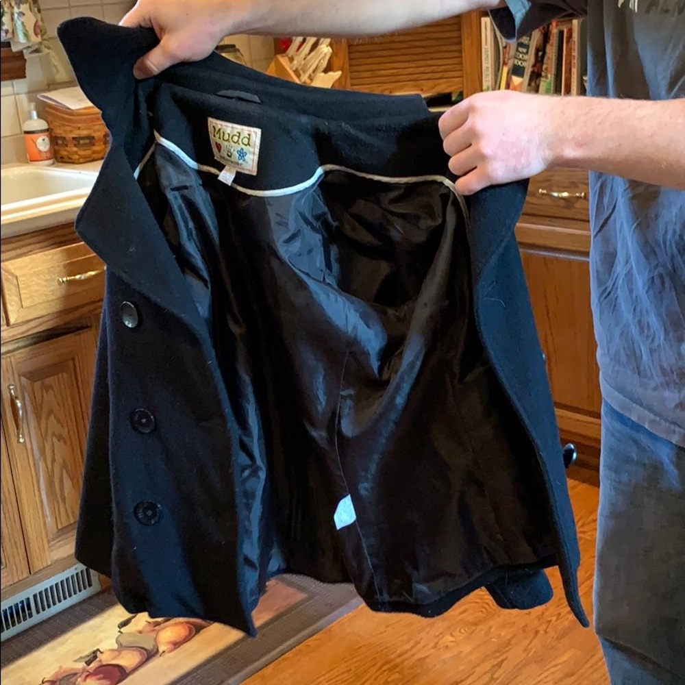 Mudd pea coat. Youth black